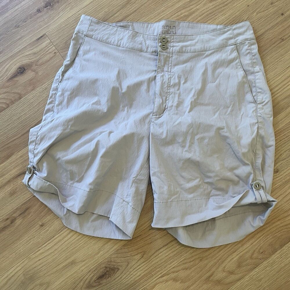 Helly Hansen Quick Dry Shorts Lg Tan Khaki‎ Sailing Sail Sport Outdoors Womens